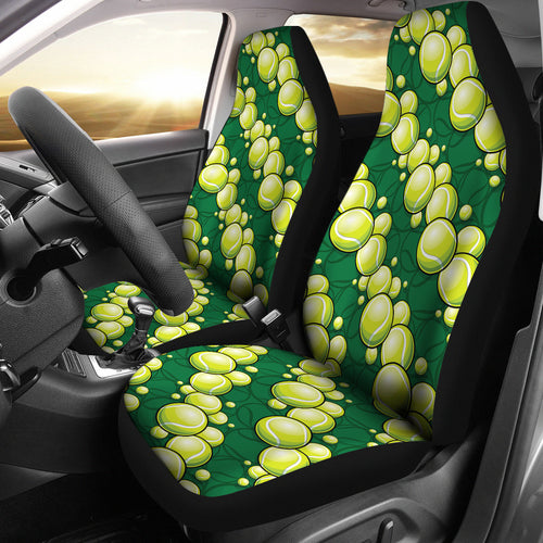 Tennis Pattern Print Design 04 Universal Fit Car Seat Covers