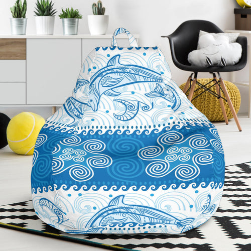 Dolphin Tribal Pattern Bean Bag Cover