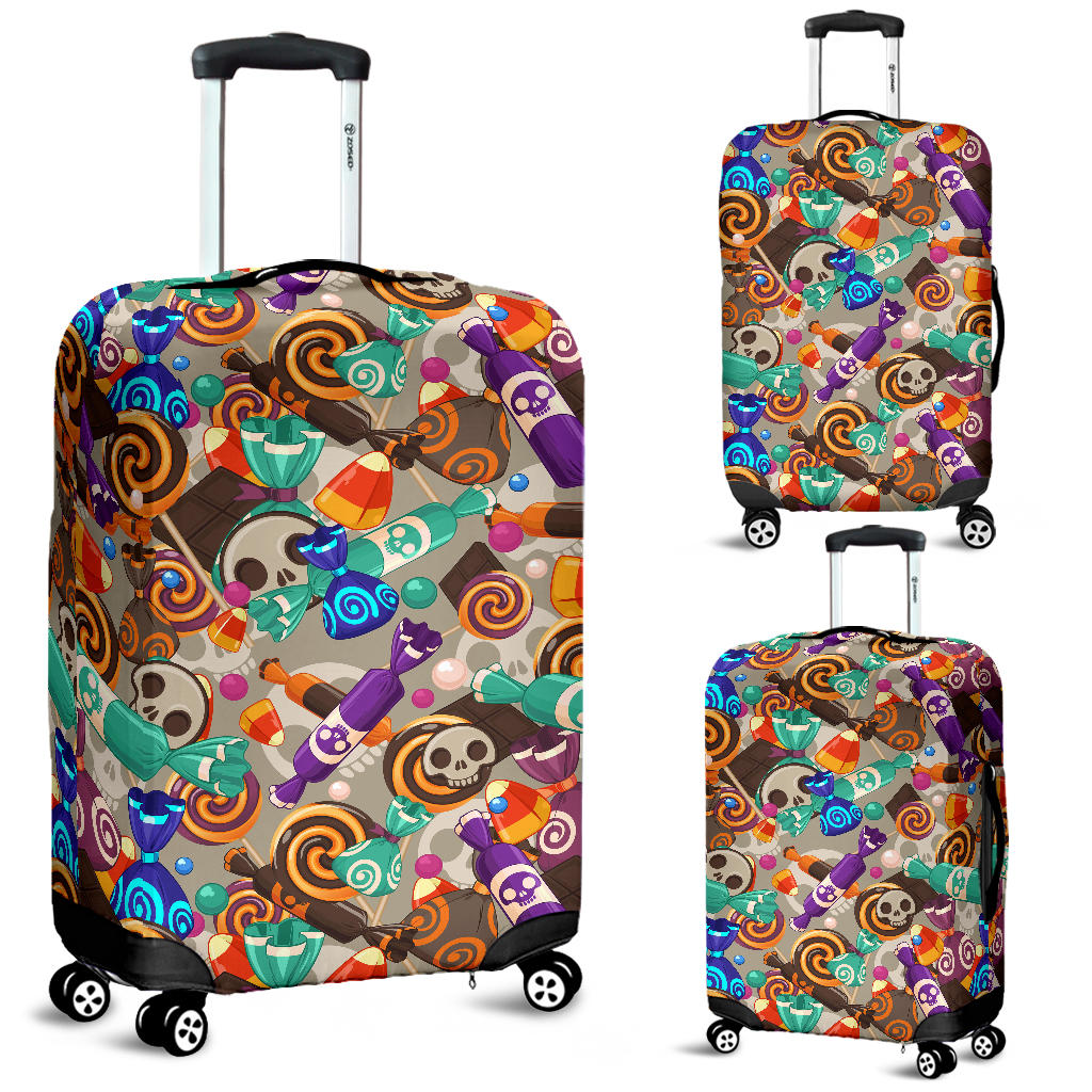 Halloween Candy Pattern Luggage Covers