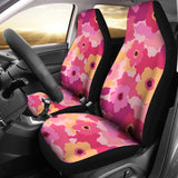 Pink Camo Camouflage Flower Pattern Universal Fit Car Seat Covers