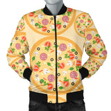 Pizza Theme Pattern Men Bomber Jacket