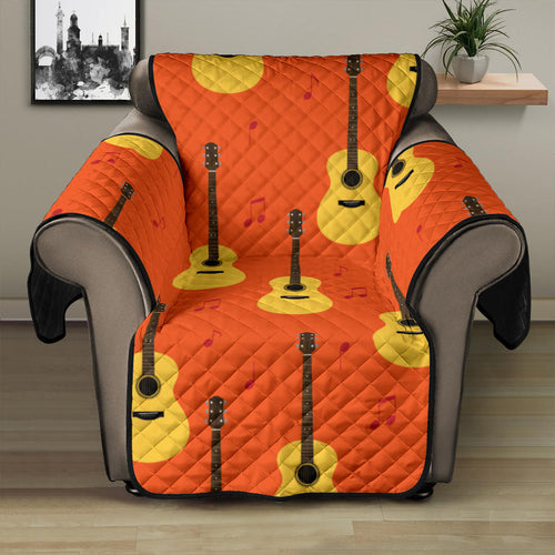 Classice Guitar Music Pattern Recliner Cover Protector