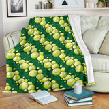 Tennis Pattern Print Design 04 Premium Blanket