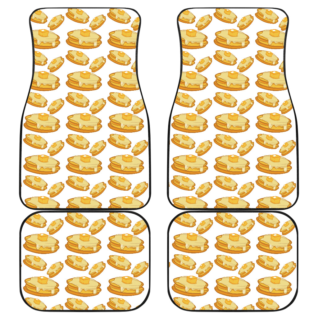 Pancake Pattern Print Design 05 Front and Back Car Mats