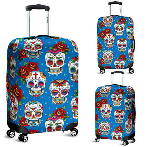Suger Skull Rose Pattern Luggage Covers