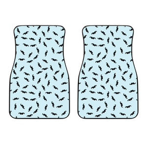 Mustache Beard Pattern Print Design 03 Front Car Mats