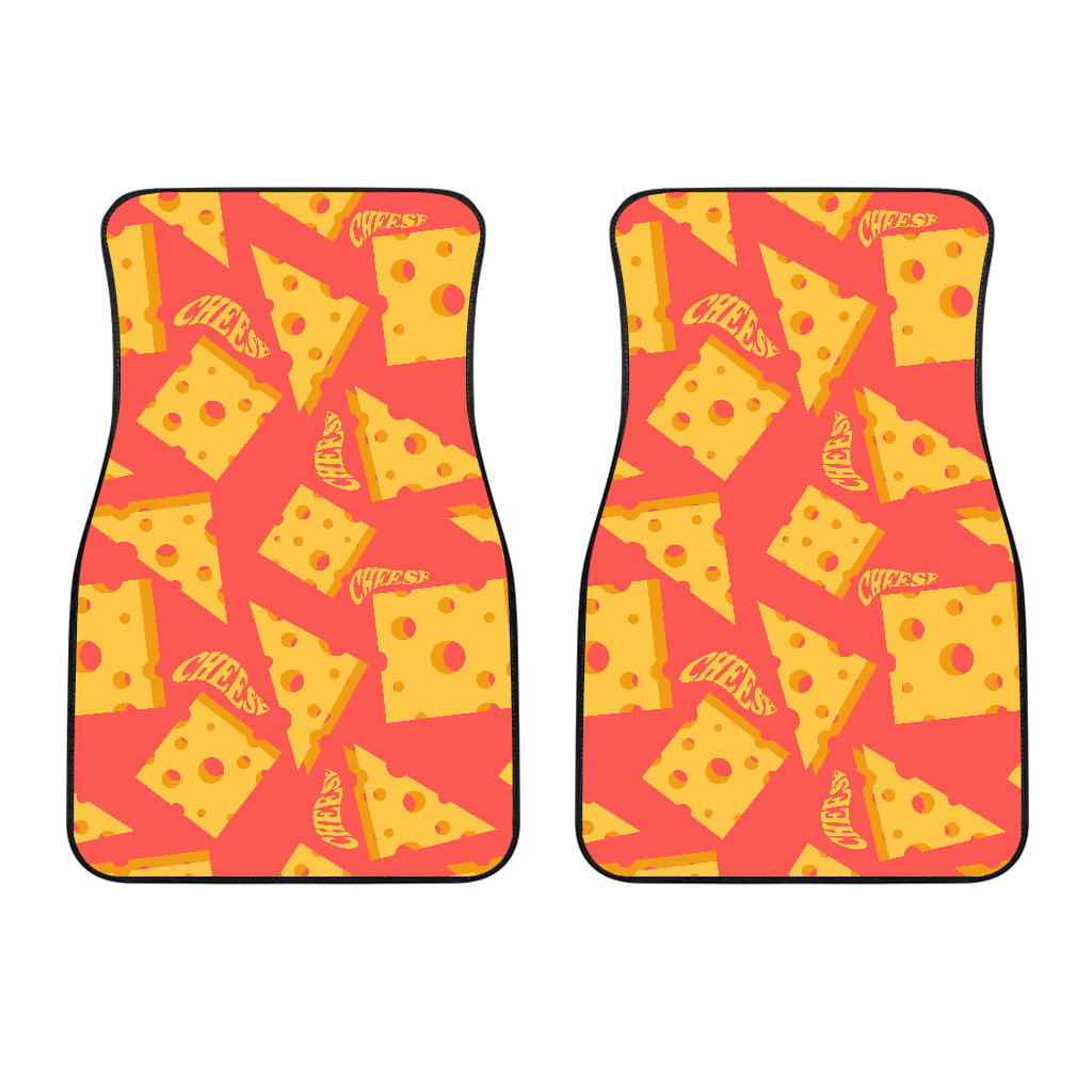 Sliced Cheese Pattern  Front Car Mats
