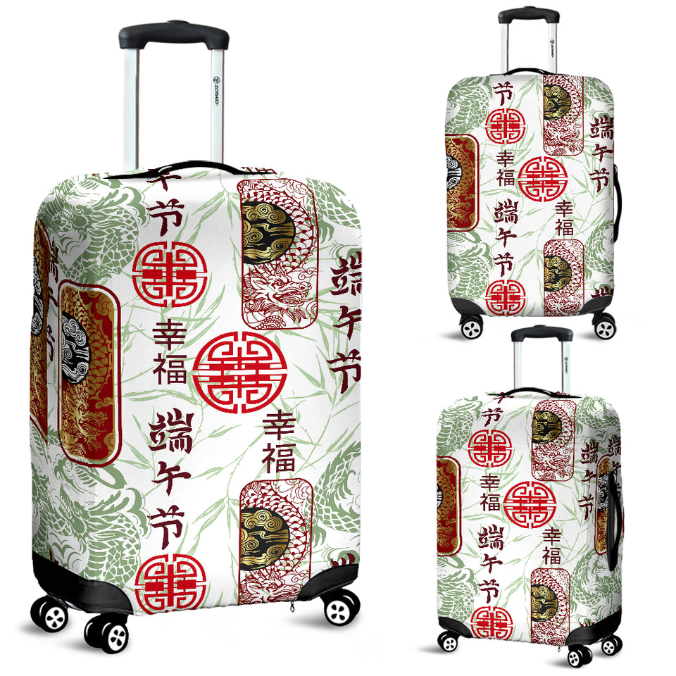 Dragon Pattern Happy Dragon Boat Festival Luggage Covers