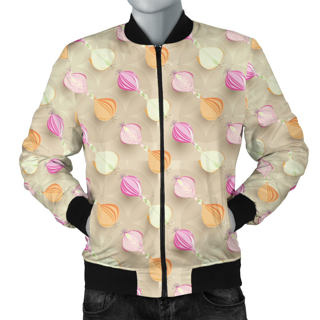 Onion Pattern Theme Men Bomber Jacket