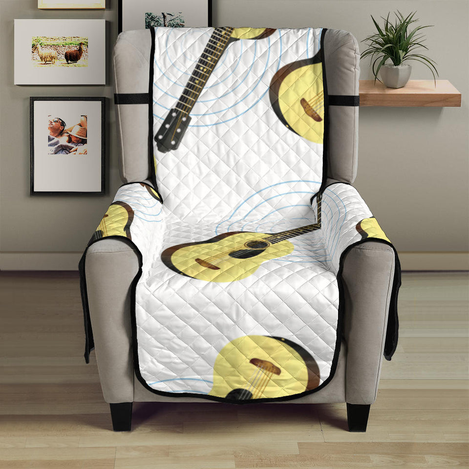 Classic Guitar Pattern Chair Cover Protector