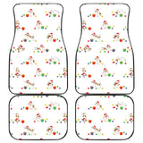 Jack Russel Pattern Print Design 02 Front and Back Car Mats