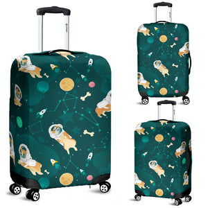 Corgi Astronaut Pattern Luggage Covers