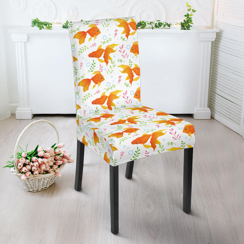 Goldfish Pattern Print Design 03 Dining Chair Slipcover