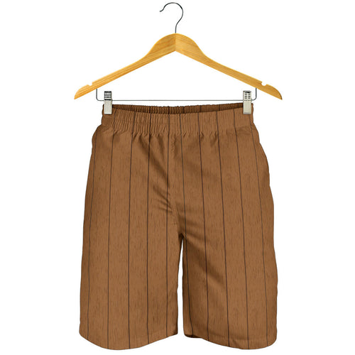 Wood Printed Pattern Print Design 03 Men Shorts