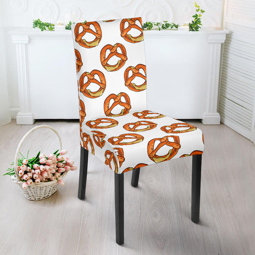 Pretzels Pattern Print Design 03 Dining Chair Slipcover