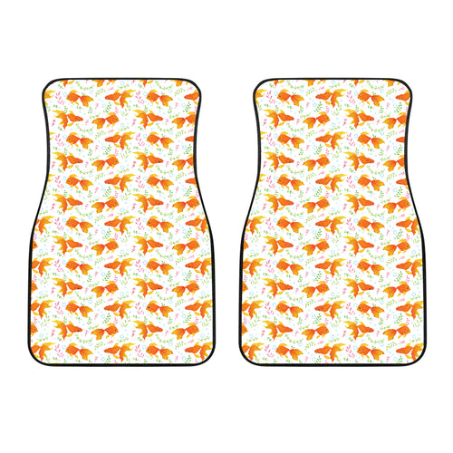 Goldfish Pattern Print Design 03 Front Car Mats