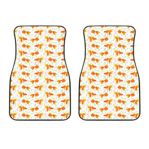 Goldfish Pattern Print Design 03 Front Car Mats