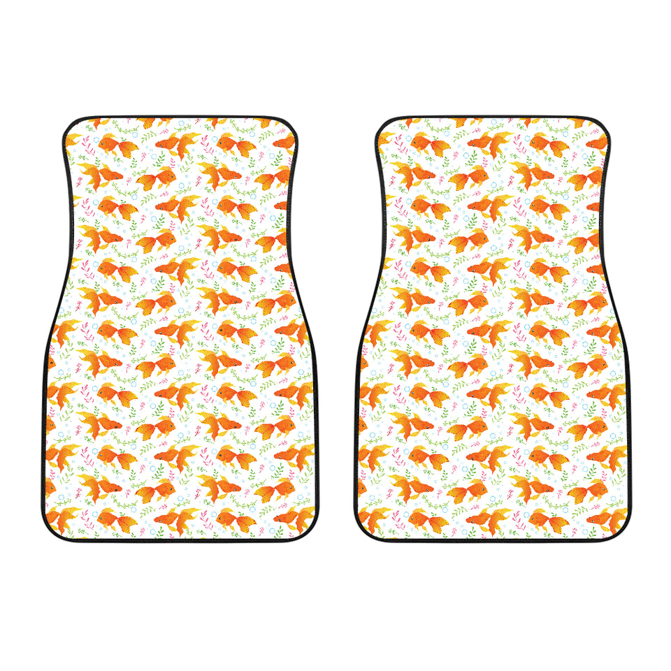 Goldfish Pattern Print Design 03 Front Car Mats