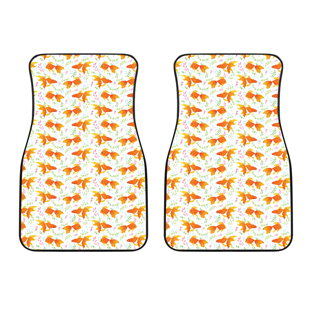 Goldfish Pattern Print Design 03 Front Car Mats