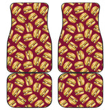 Hamburger Pattern Print Design 01 Front and Back Car Mats