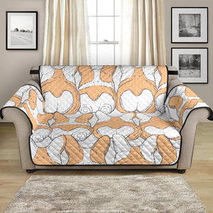 Corgi Bum Pattern Loveseat Couch Cover Protector