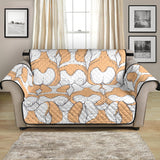 Corgi Bum Pattern Loveseat Couch Cover Protector