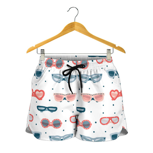 Sun Glasses Pattern Print Design 02 Women Shorts