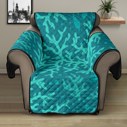 Coral Reef Pattern Print Design 01 Recliner Cover Protector