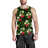 Strawberry Pattern Background Men Tank Top