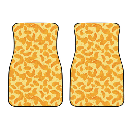 Potato Chips Pattern Print Design 04 Front Car Mats