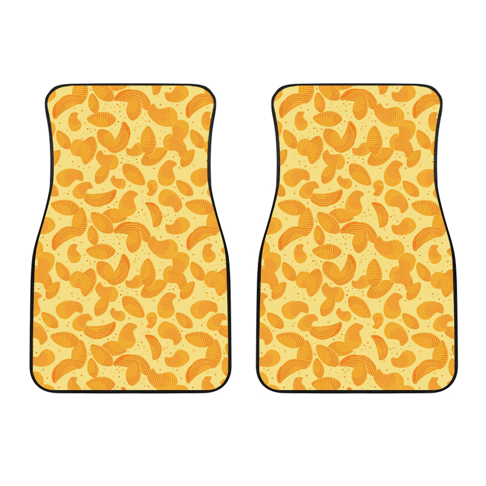 Potato Chips Pattern Print Design 04 Front Car Mats