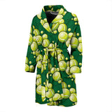 Tennis Pattern Print Design 04 Men Bathrobe