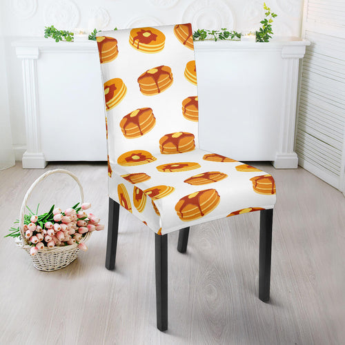 Pancake Pattern Print Design 04 Dining Chair Slipcover