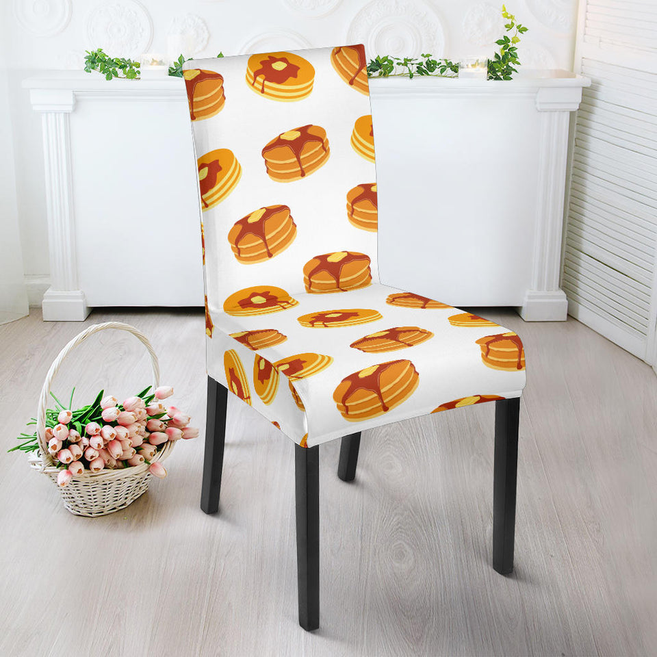 Pancake Pattern Print Design 04 Dining Chair Slipcover