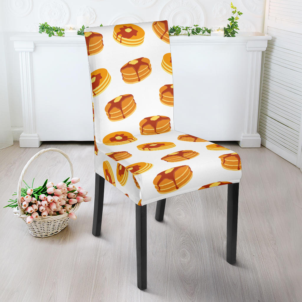 Pancake Pattern Print Design 04 Dining Chair Slipcover