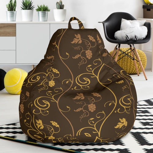 Gold Grape Pattern Bean Bag Cover