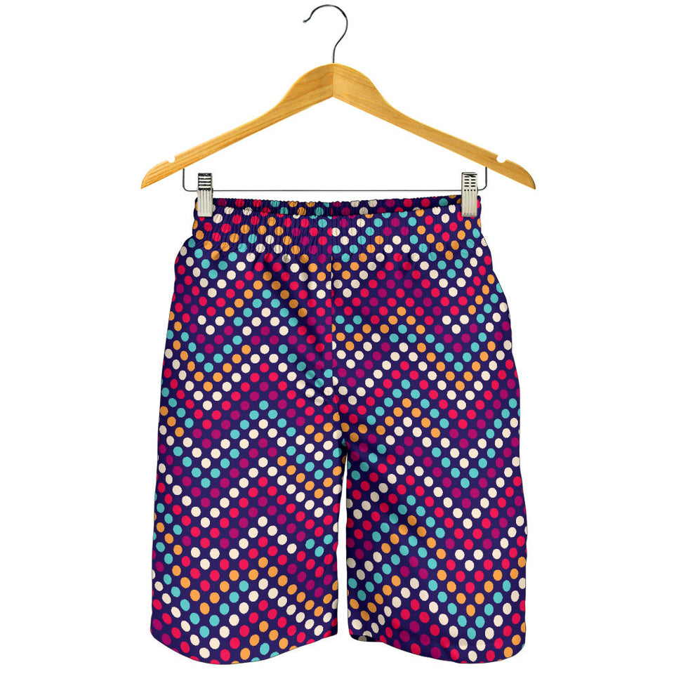 Zigzag Chevron Pokka Dot Aboriginal Pattern Men Shorts