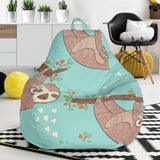 Sloth Mom and baby Pattern Bean Bag Cover