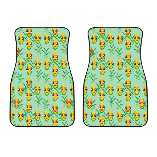 Corn Pattern Print Design 05 Front Car Mats