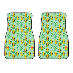 Corn Pattern Print Design 05 Front Car Mats