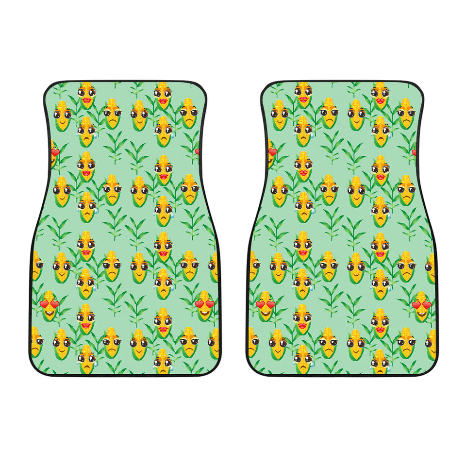 Corn Pattern Print Design 05 Front Car Mats