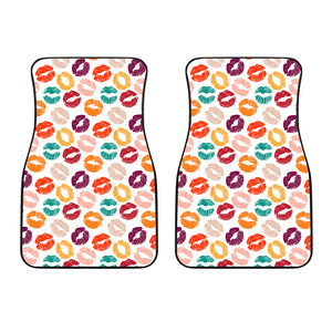 Lips Pattern Print Design 03 Front Car Mats