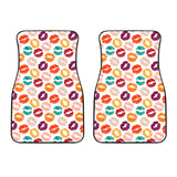 Lips Pattern Print Design 03 Front Car Mats