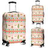 Llama Cactus Pattern background Luggage Covers