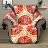 Sliced Grapefruit Pattern Recliner Cover Protector