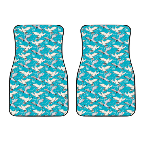 Seagull Pattern Print Design 03 Front Car Mats