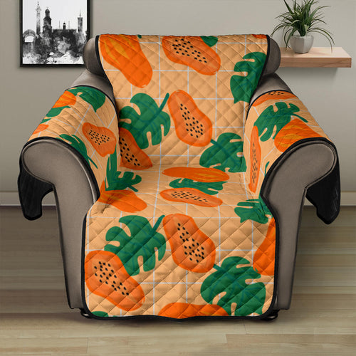 Papaya Leaves Pattern Recliner Cover Protector