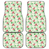 Ladybug Pattern Print Design 05 Front and Back Car Mats