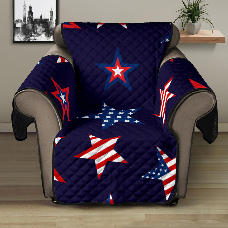 USA Star Pattern Theme Recliner Cover Protector