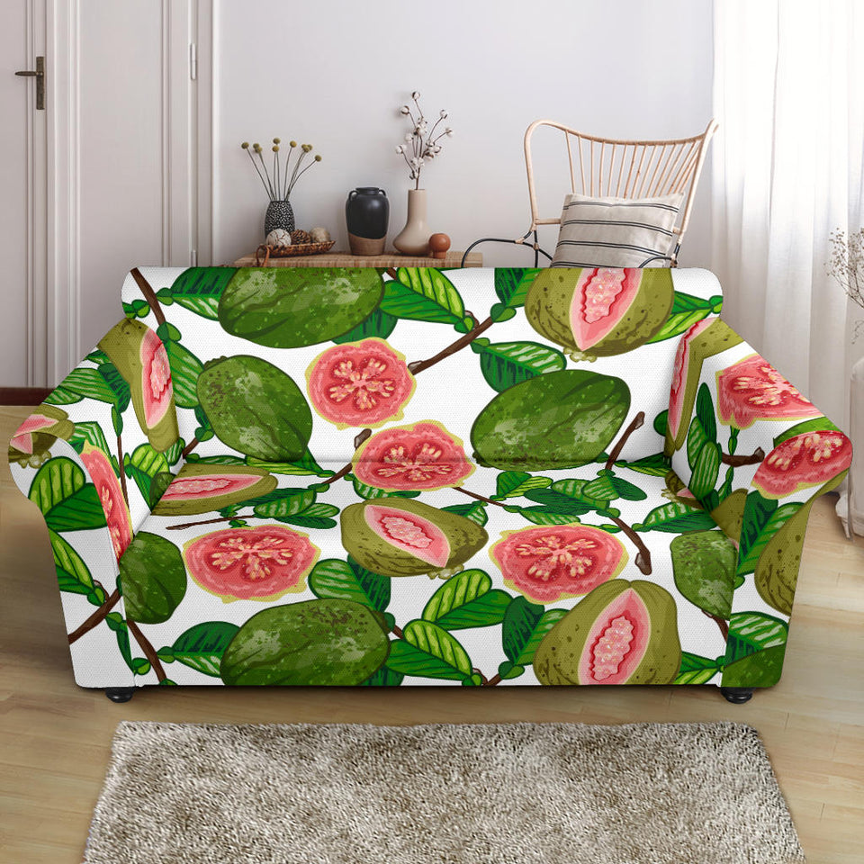 Guava Leaves Pattern Loveseat Couch Slipcover